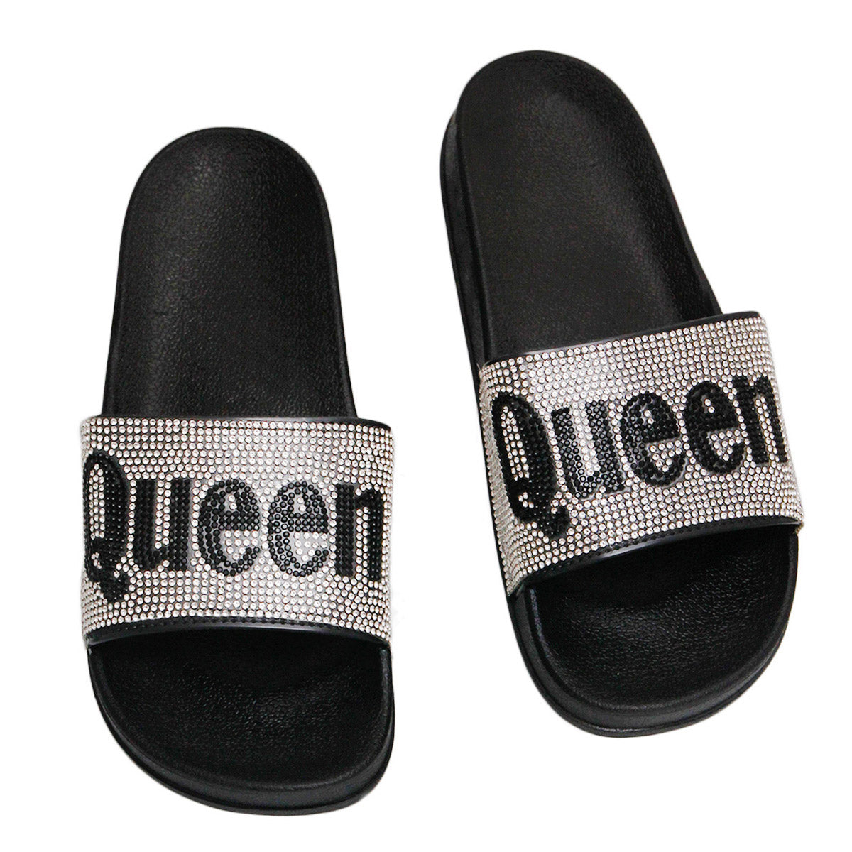 Size 11 Queen Silver Slides