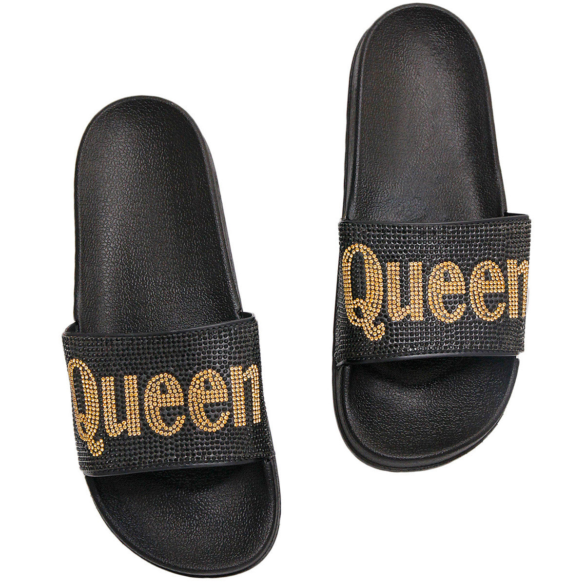 Size 12 Queen Black Slides