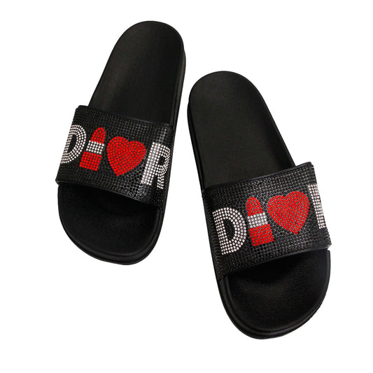Size 10 Black Dior Slides