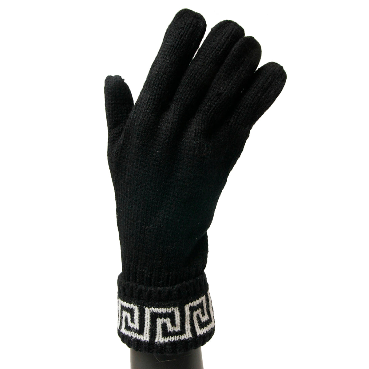 Designer White and Black Gloves