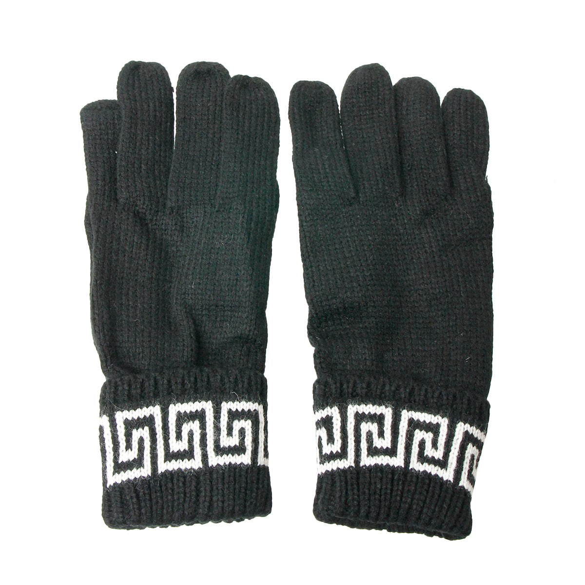 Designer White and Black Gloves