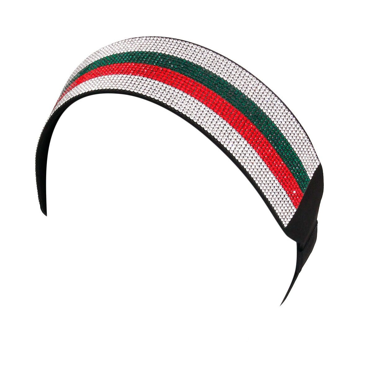 Designer Stripe Rhinestone Headband