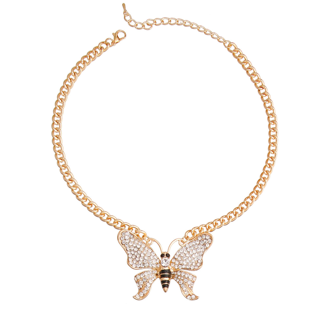 Gold Butterfly Chain Necklace