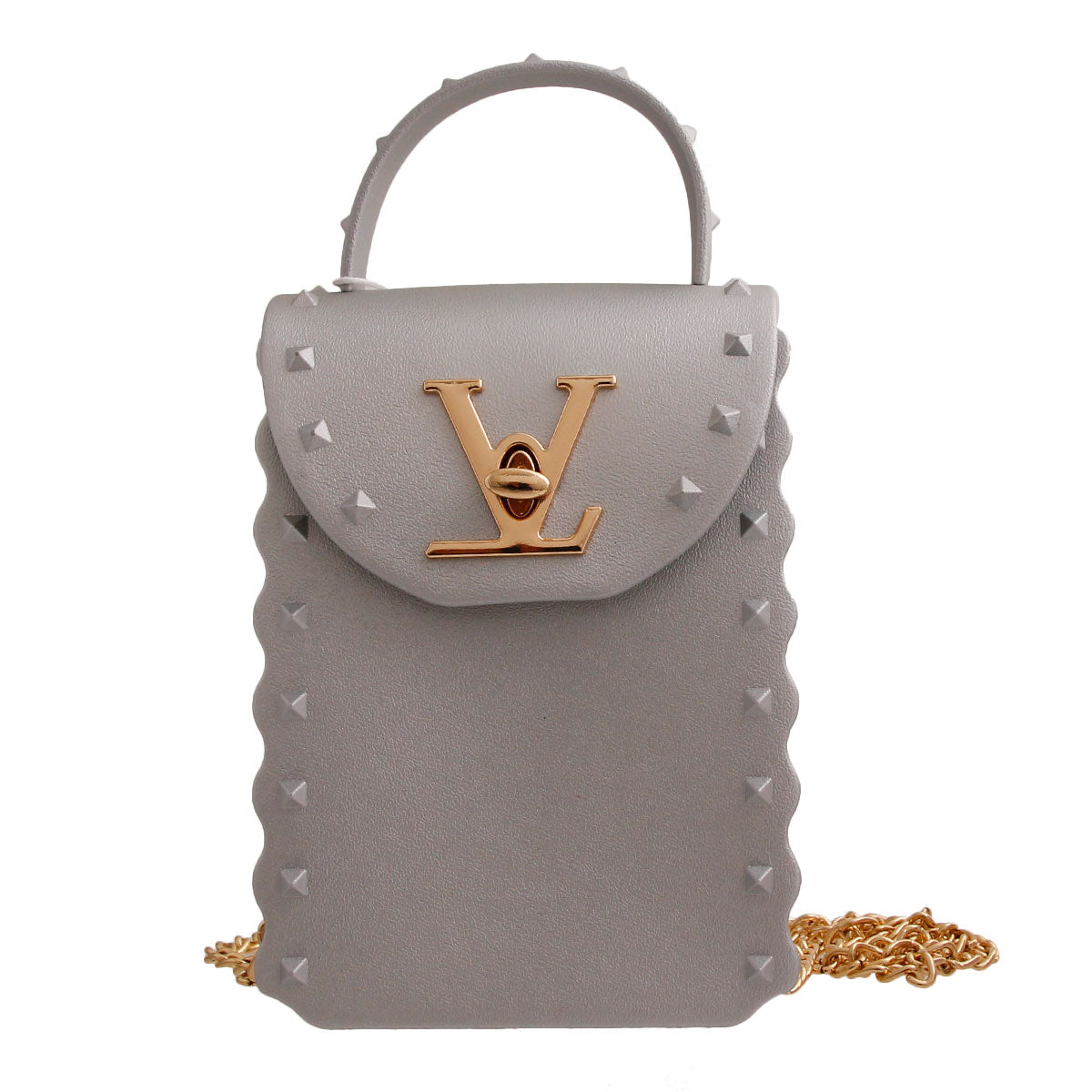 Silver LV Luxury Jelly Crossbody Bag