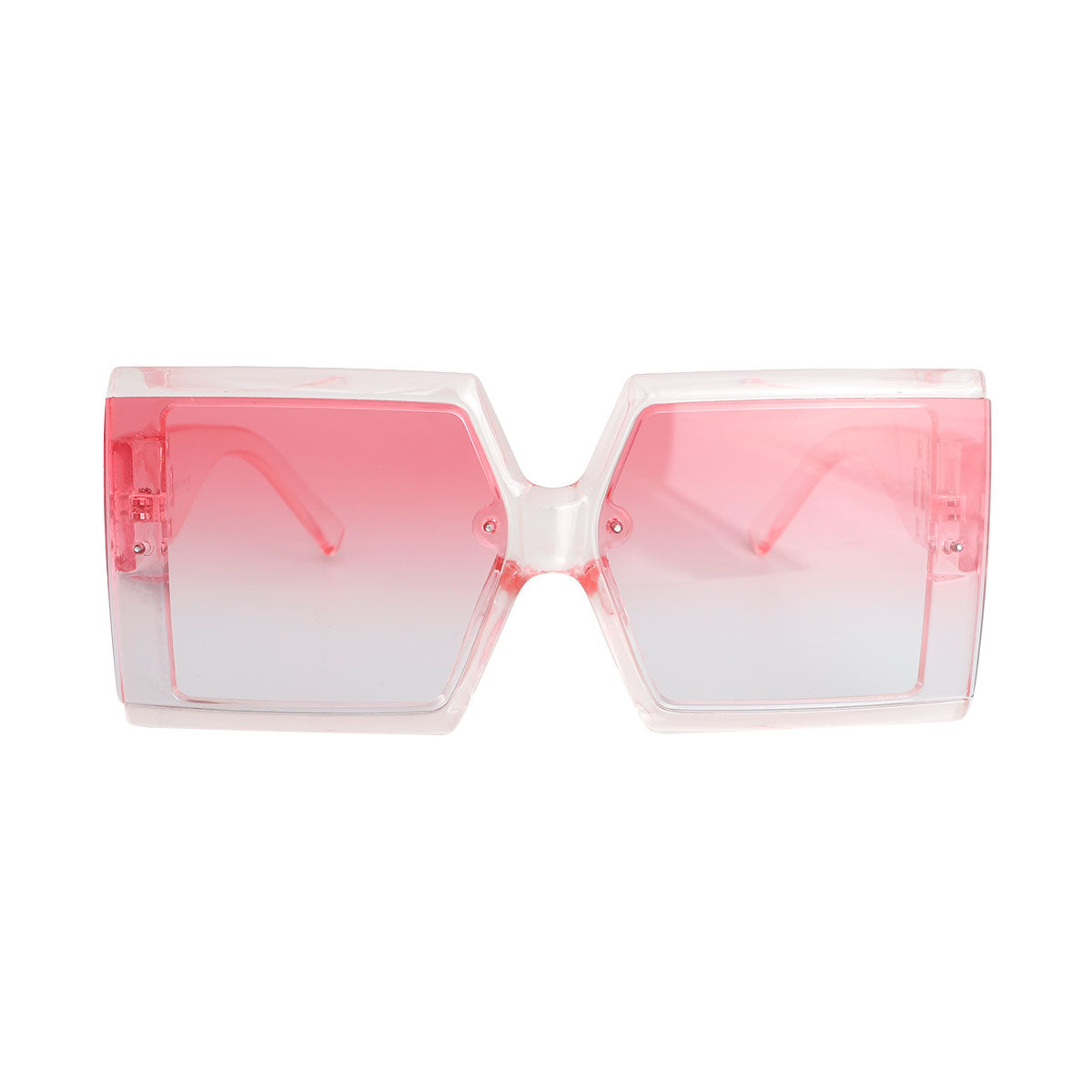 Shiny Pink Square Painted Sunglasses