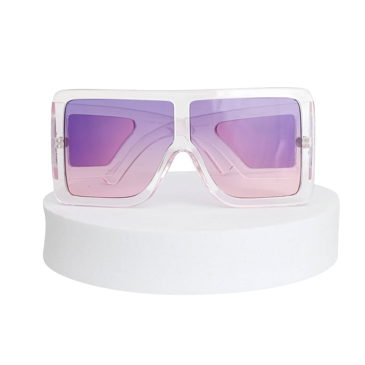 Square Purple Colored Frame Sunglasses
