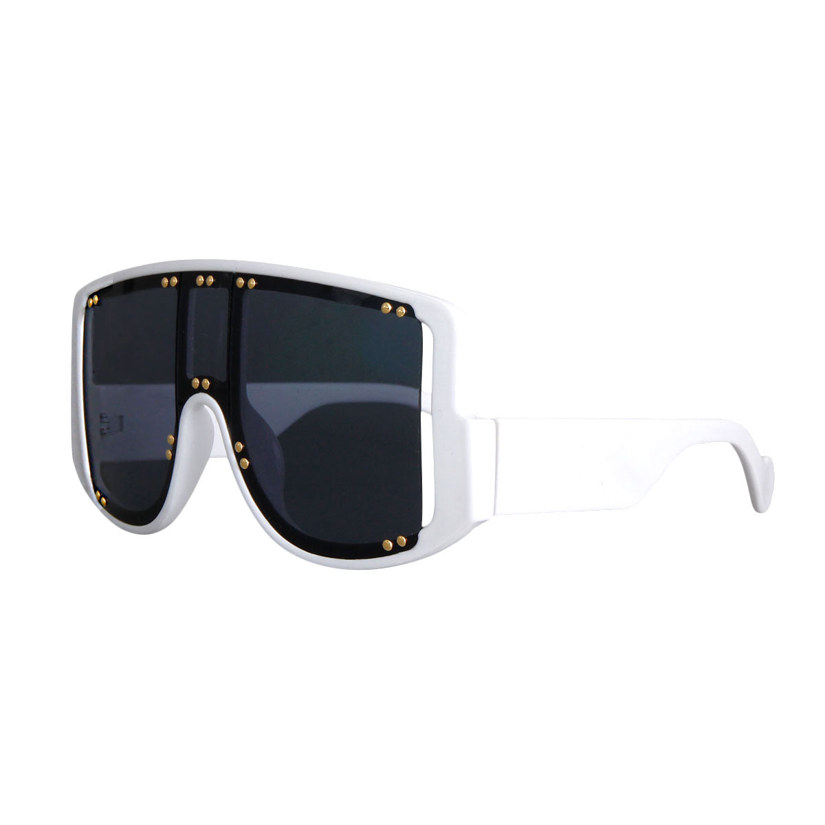 Designer Dupe White Stud Sunglasses