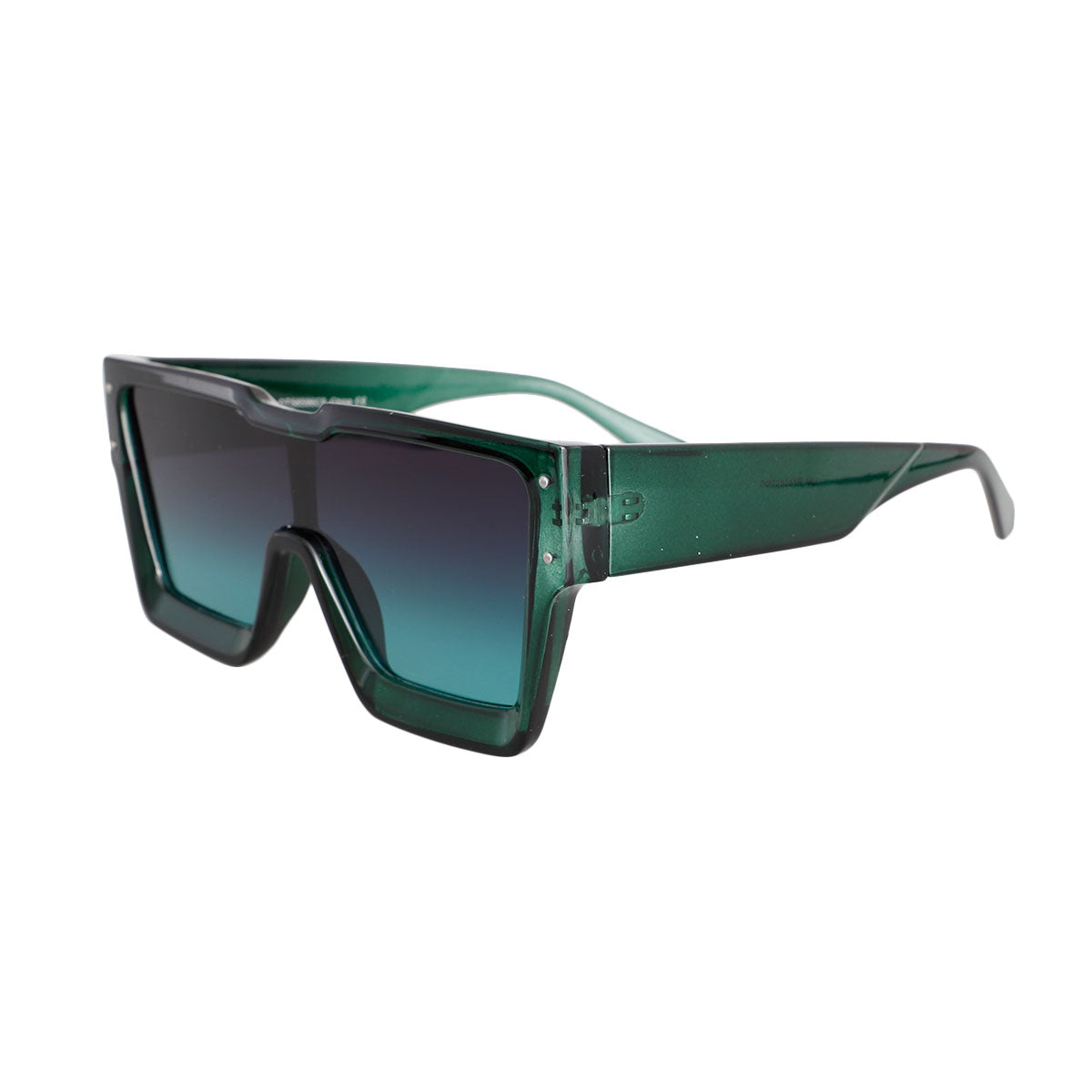 Green Square Thick Frame Sunglasses