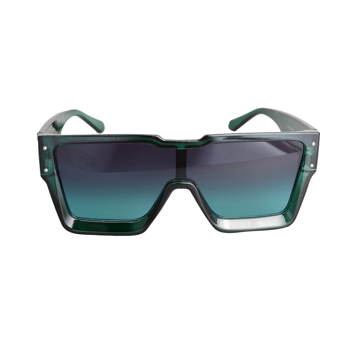 Green Square Thick Frame Sunglasses
