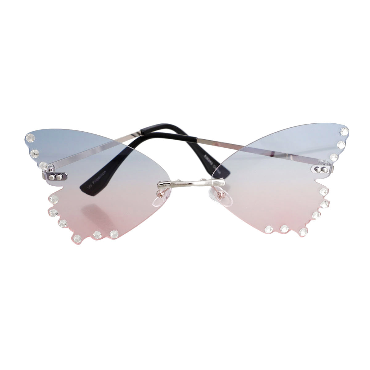 Purple Butterfly Shaped Lens Sunglasses