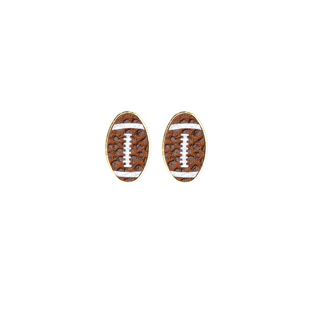 Brown Leather Football Studs