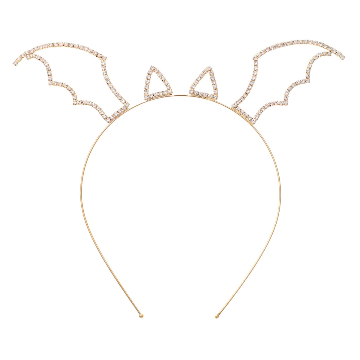 Gold Bat Ear Wings Headband