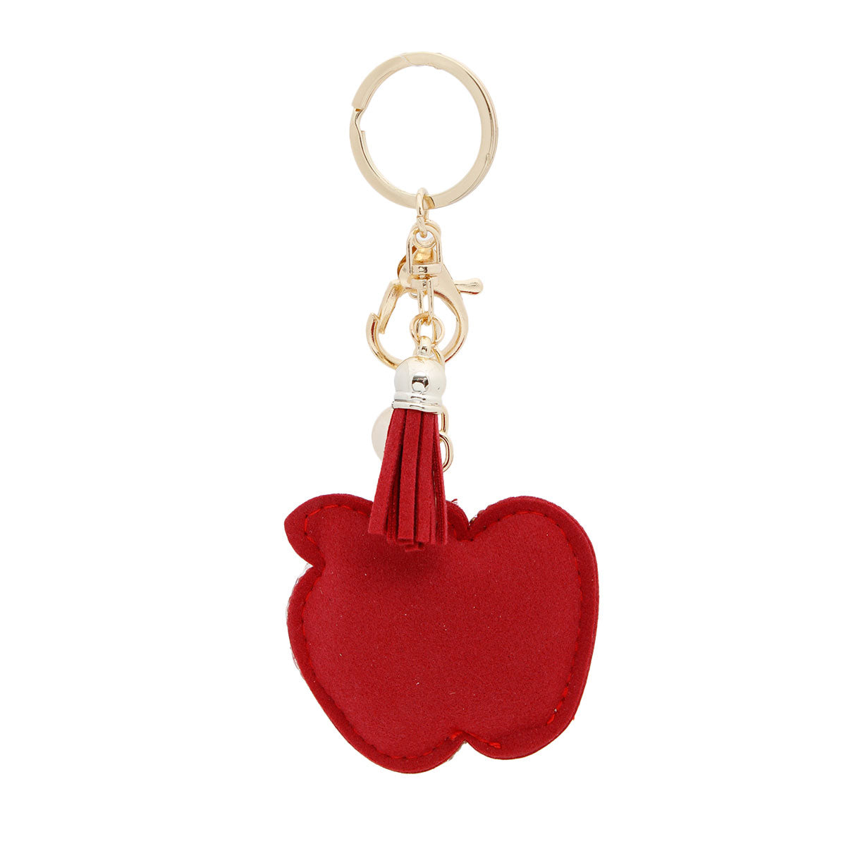 Apple Keychain Bag Charm