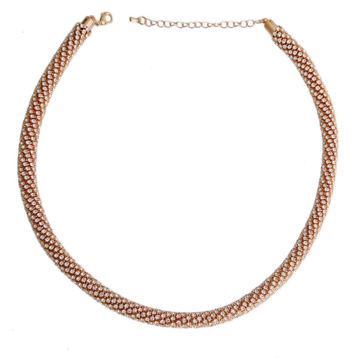 Gold Lux Casting Tube Necklace