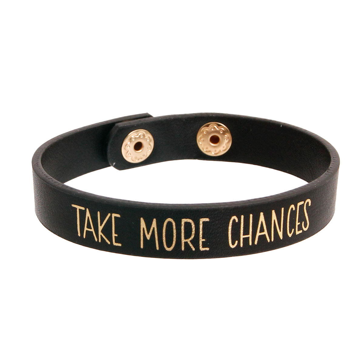 TAKE MORE CHANCES Black Bracelet