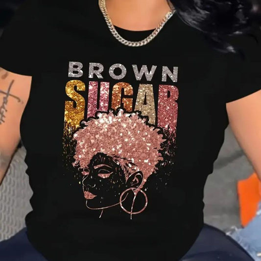 Black L Brown Sugar T Shirt