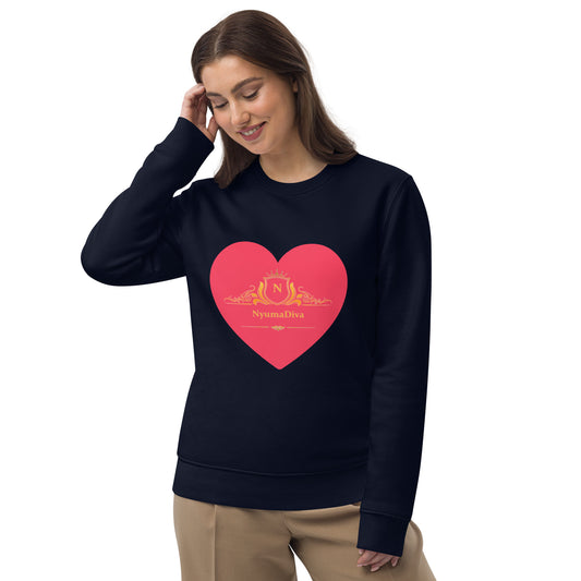 Nyuma Heart Unisex eco sweatshirt