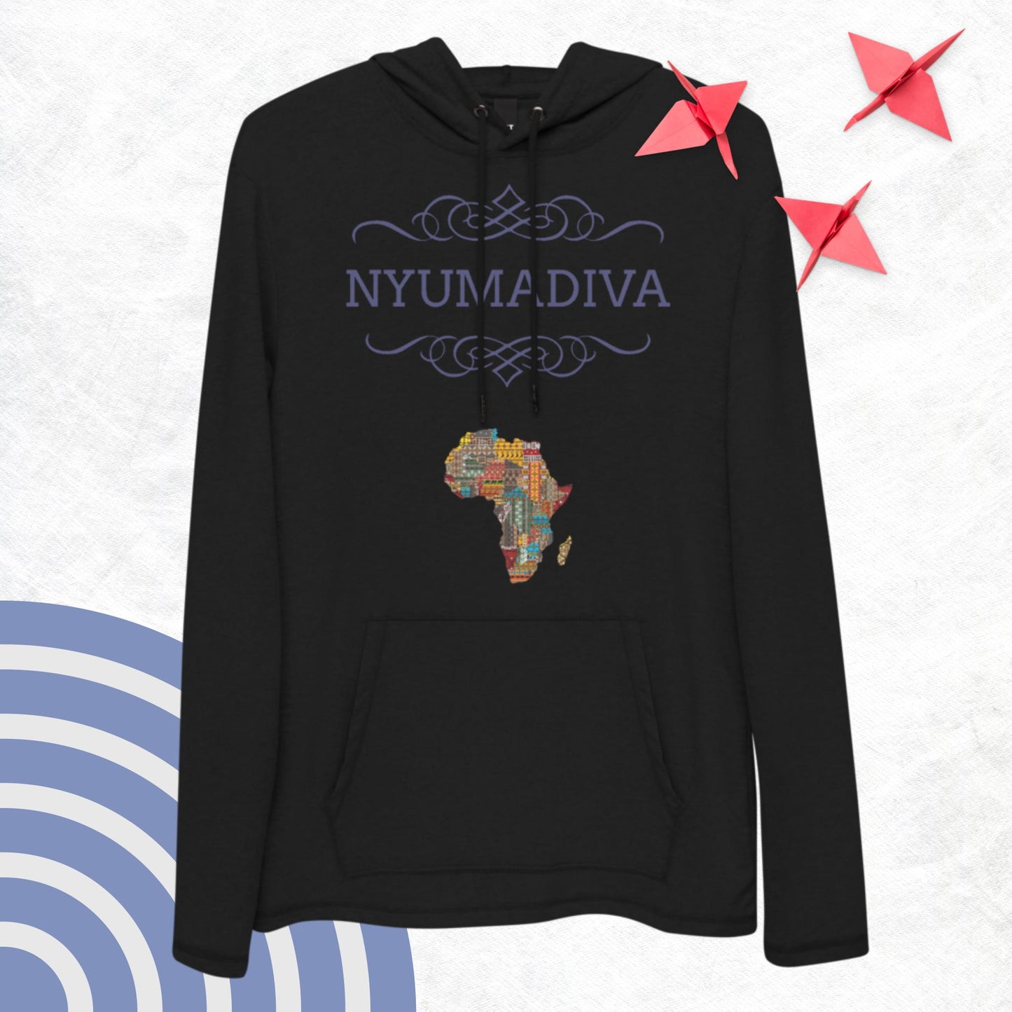 Nyuma Africa art Unisex Lightweight Hoodie