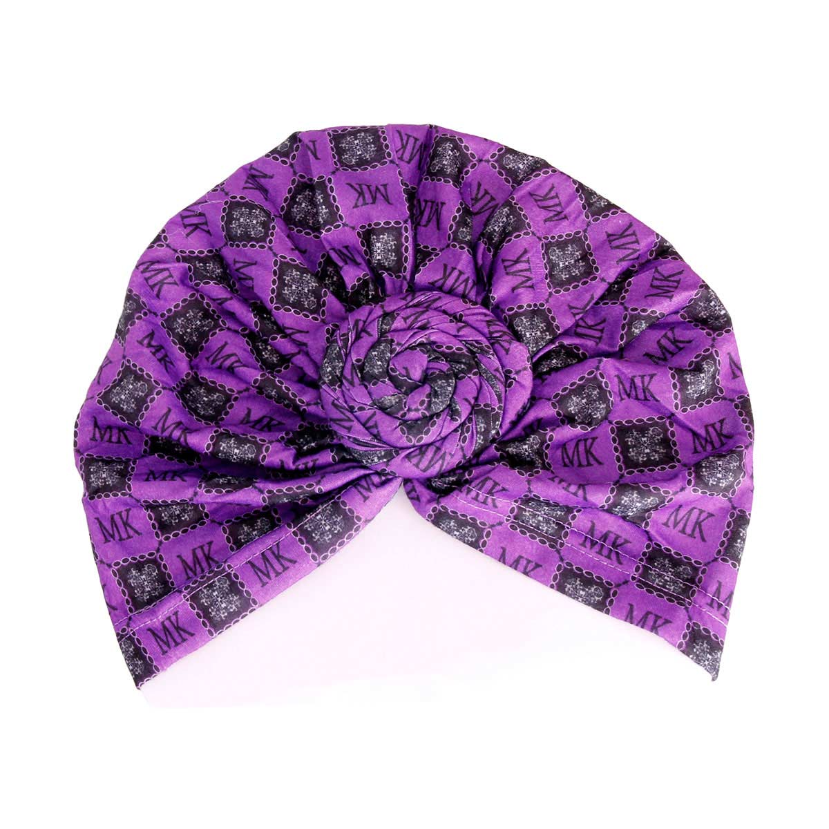 Purple MK Twist Knot Turban