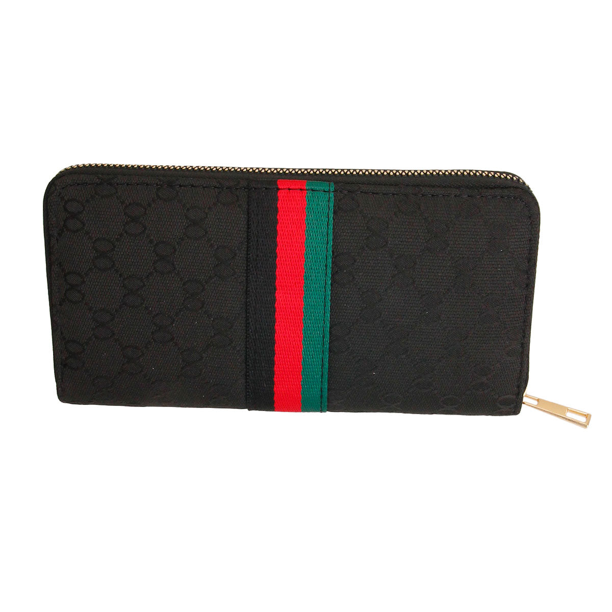 Black Designer Woven Wallet